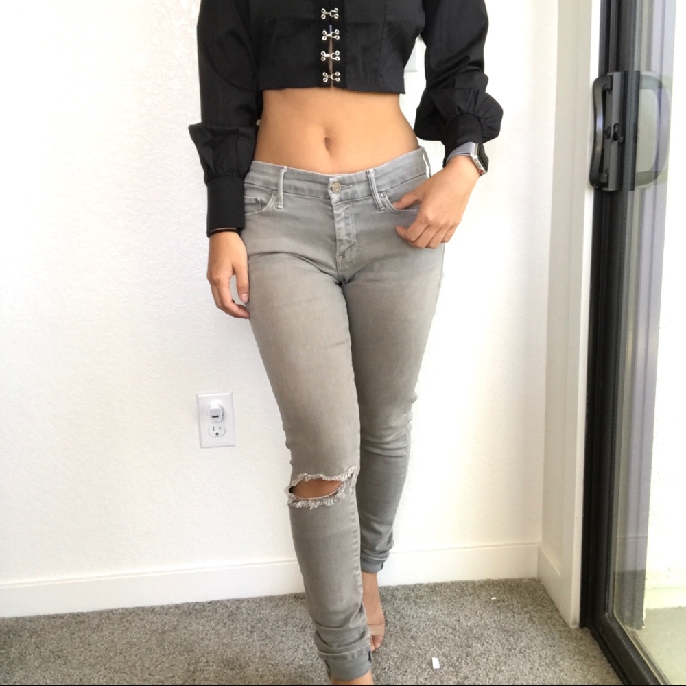 SOLD MOTHER The Looker Jeans - Tan / Khaki Color